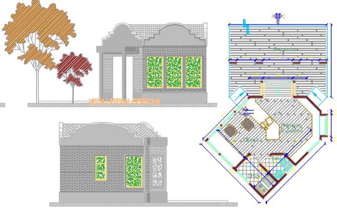 tourist center dwg file
