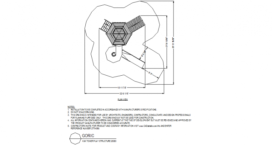 Tower play structure detail layout file