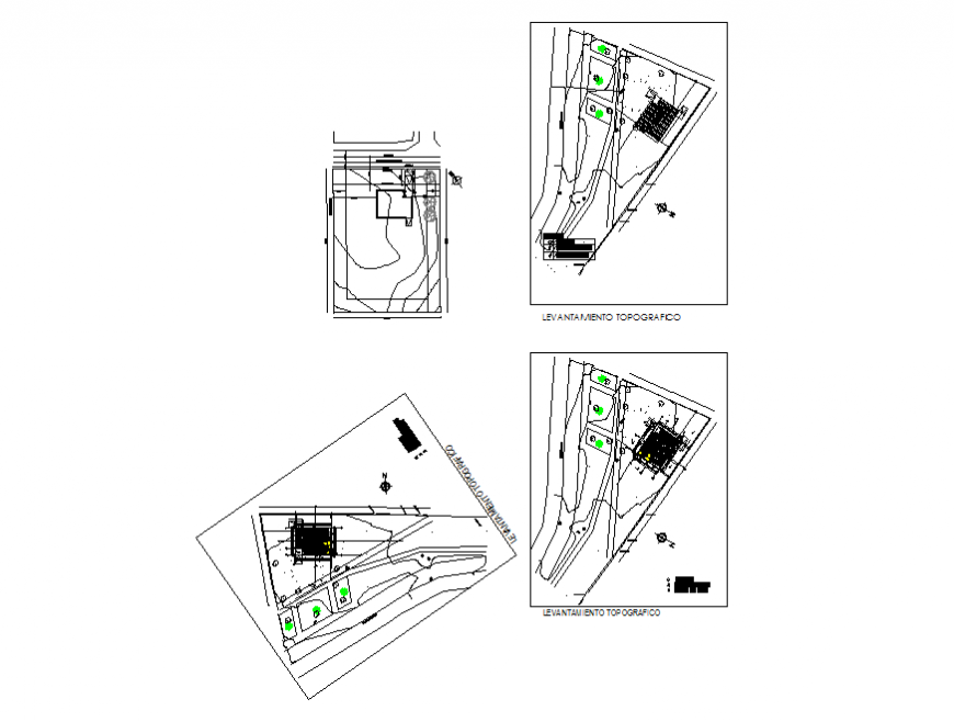 Town planning and location map cad drawing details dwg file