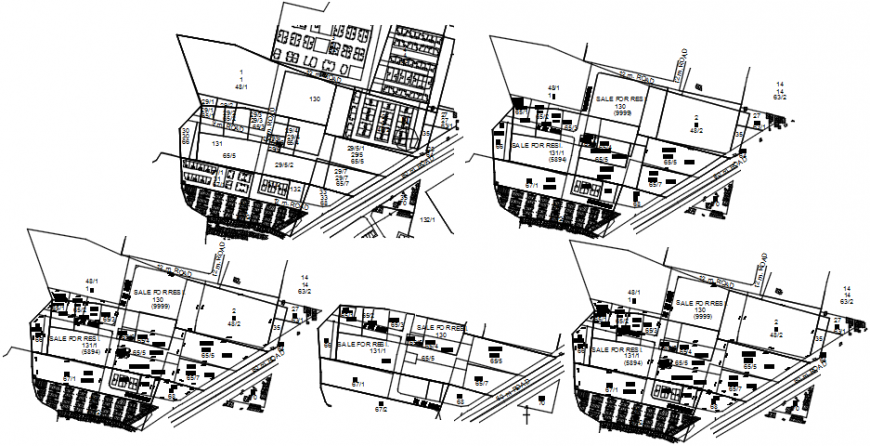 Town planning and location map drawing details dwg file