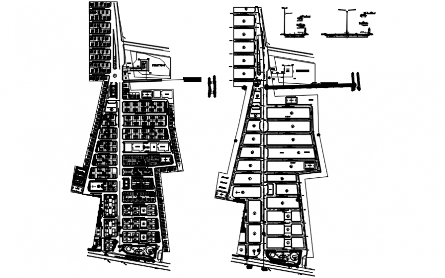 Town planning map of Santaines Venezuela city cad drawing details dwg file