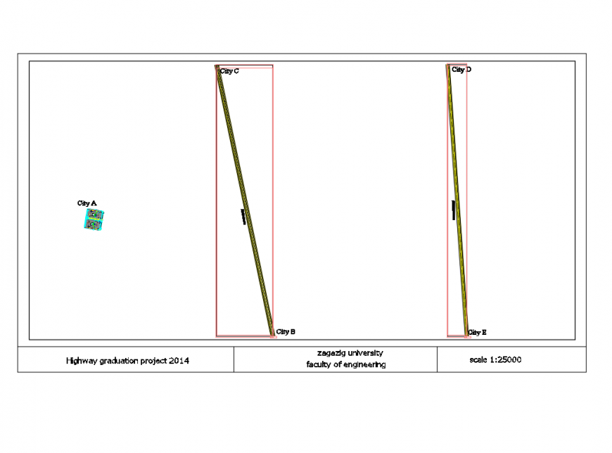 Town planning with location map cad drawing details dwg file