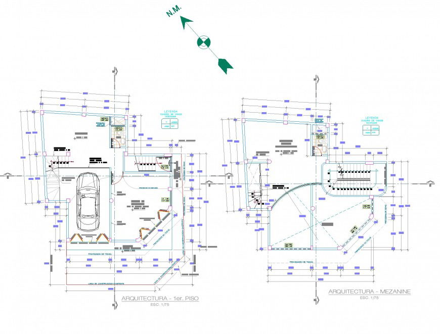 Trade and commercial building detail plan and elevation layout file