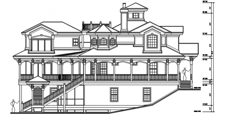 Traditional concept of building design model