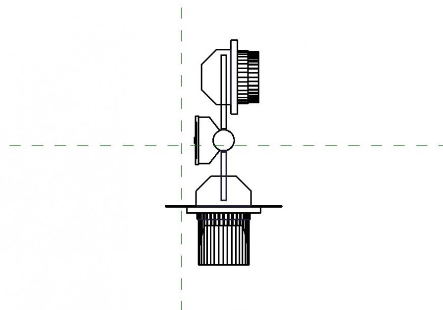 Traffic lights detail 2d view CAD blocks layout Revit file