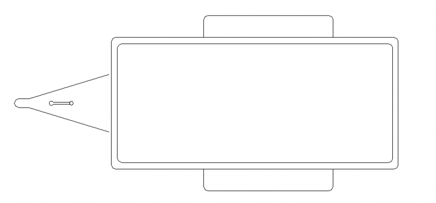 Trailer for an animal in a plan for vehicle block dwg file