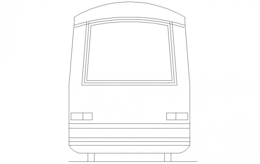 Train drawing 2d view of transportation units dwg file