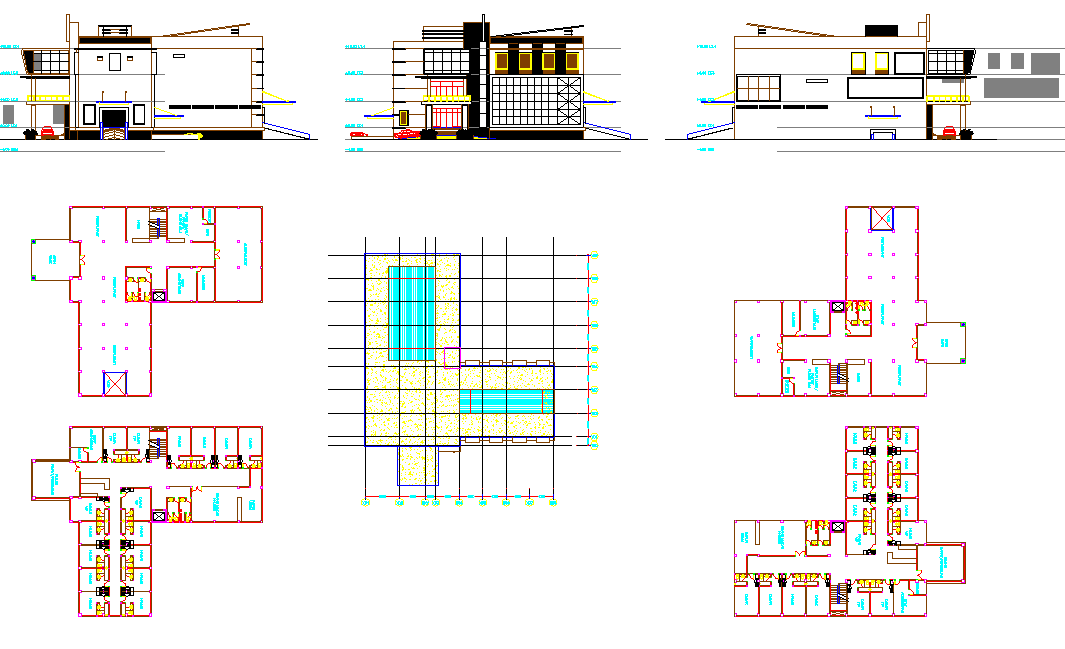 transit Building design dwg file