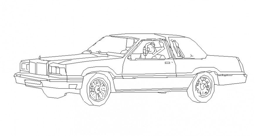 Transportation car drawings 3d model vehicle blocks autoacd file