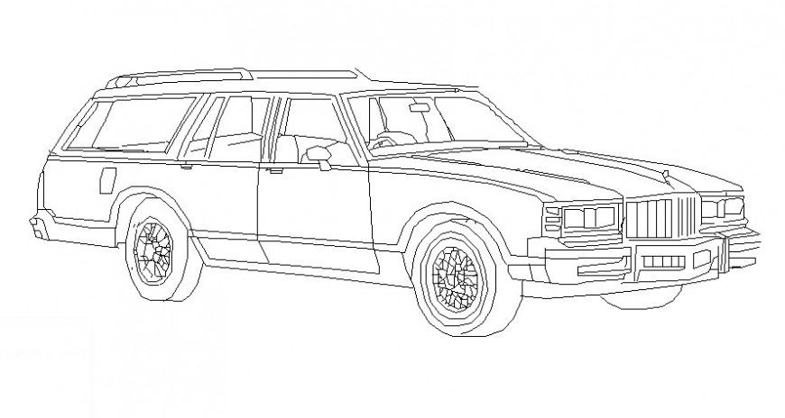 Transportation units car drawings 3d model AutoCAD software file