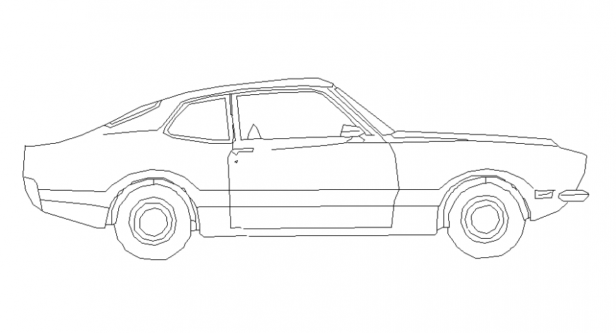 Transportation units vehicle blocks car 2d view elevation autocad file