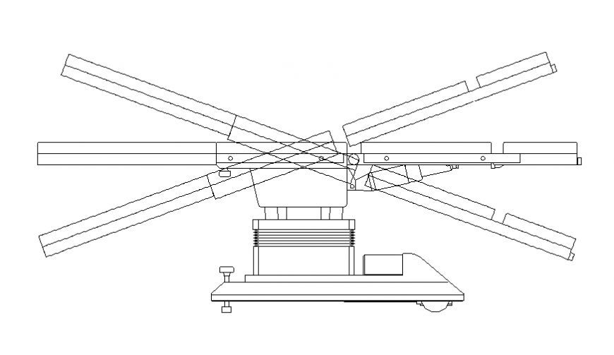 Treatment equipment medical furniture cad block details dwg file