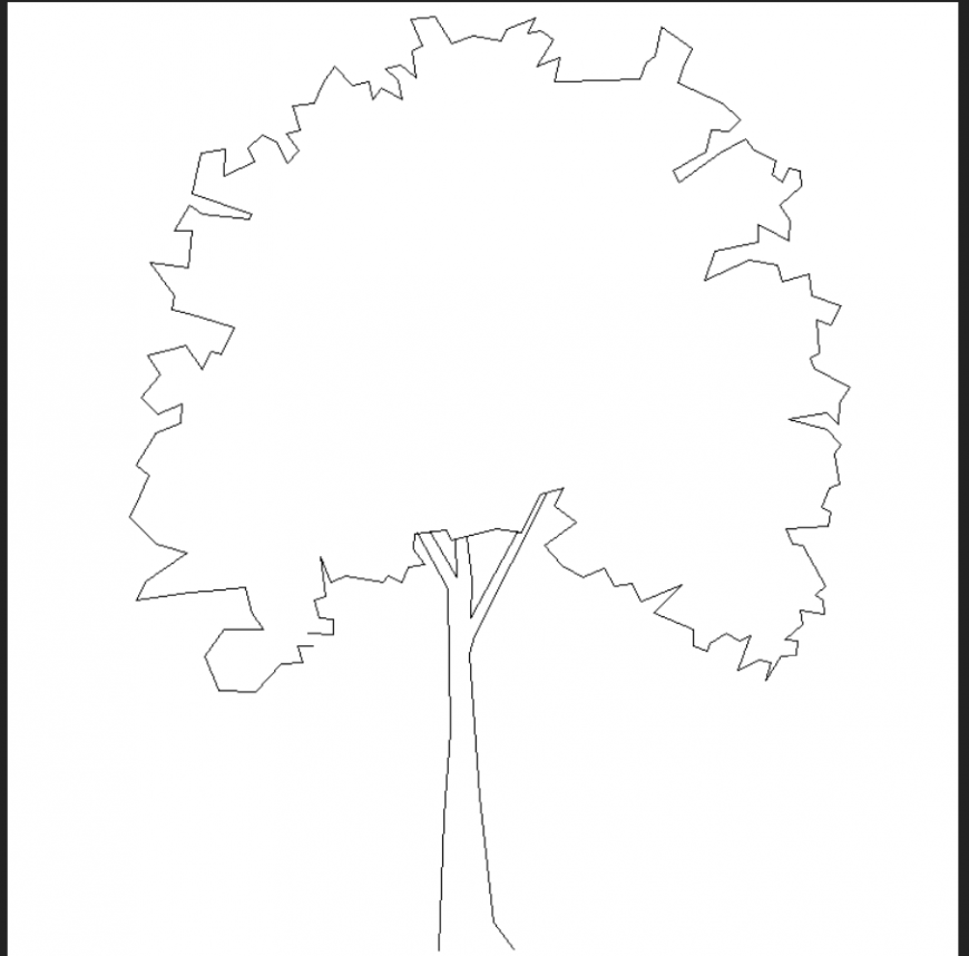 Tree of a plan detail dwg file.