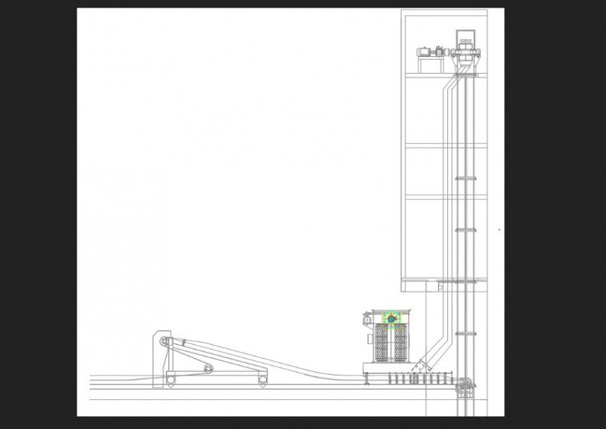 Tripper detail drawing in dwg AutoCAD file.