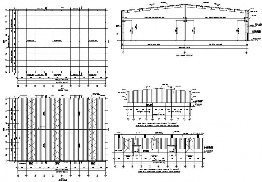 Truss detail in dwg AutoCAD file .