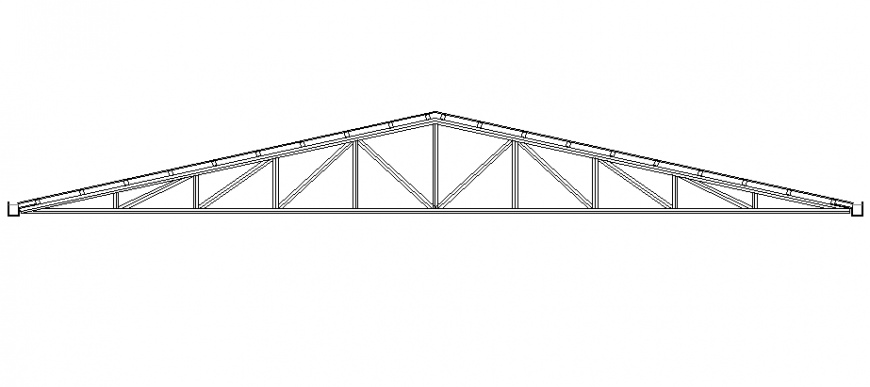 Truss section plan autocad file