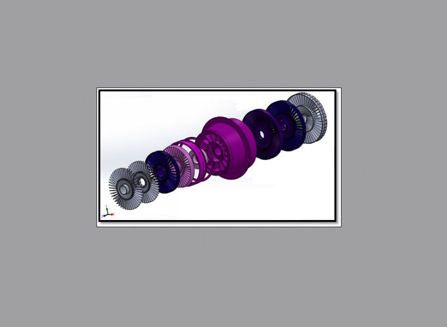 Turboprop engine machine 3d model cad drawing details jpg file