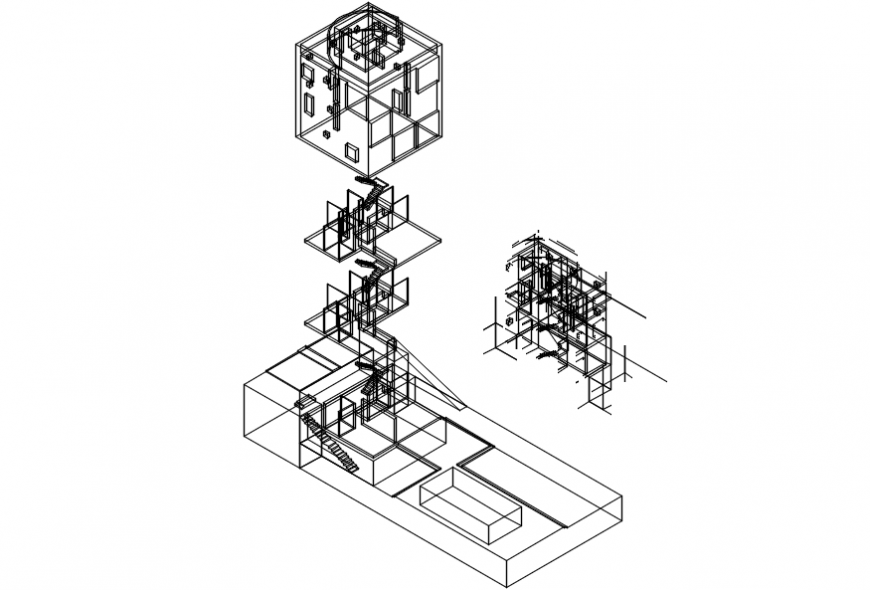 Turegan house elevation and plan cad drawing details dwg file
