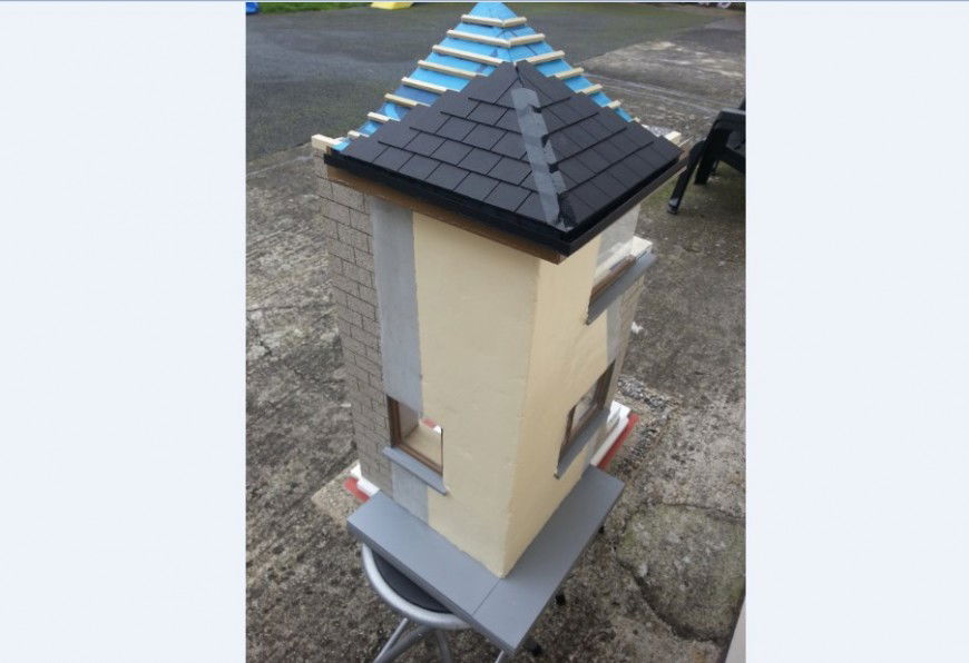 Two-story small house 3d model cad drawing details jpg file