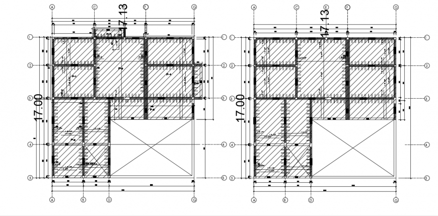 Two floors cover plan structure drawing details for house dwg file