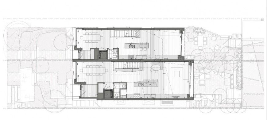 Two level luxuries bungalow floor plan cad drawing details jpg file