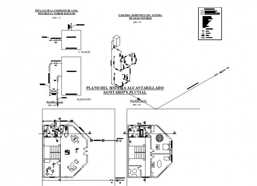 Two story house detail 2d view CAD structural block layout autocad file