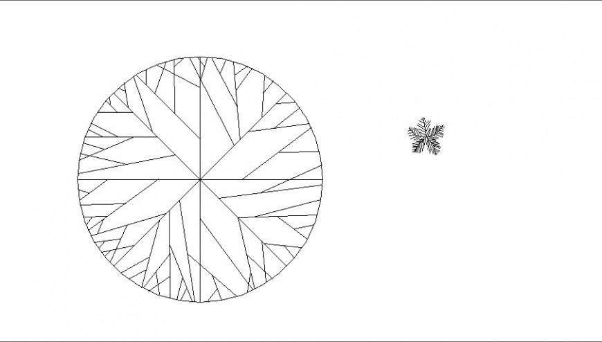 Two tree plants elevation blocks cad drawing details dwg file