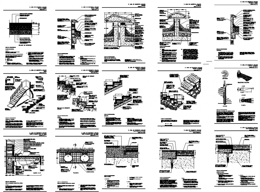 Typical construction detail drawing in dwg AutoCAD file.