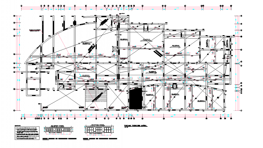 Typical cut of lightened h = 0.20m Detail in DWG file
