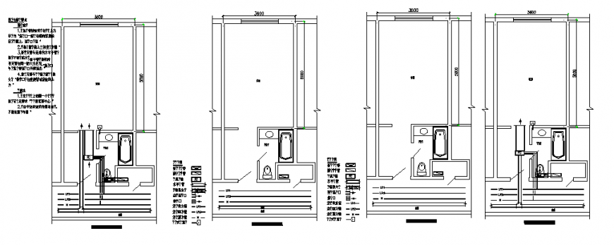 Typical floor toilet 2 d planning autocad file