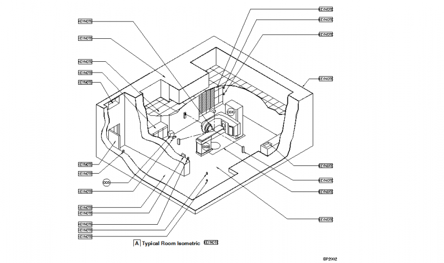 Typical Room Isometric Detail in DWG file