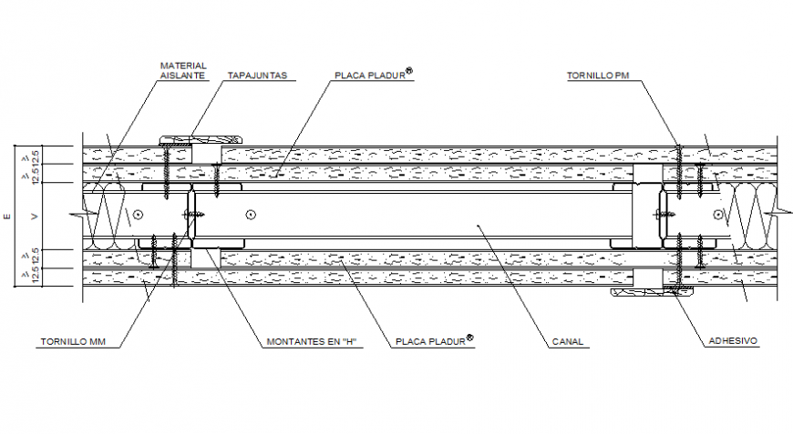Typical wall detail drawing in dwg file.