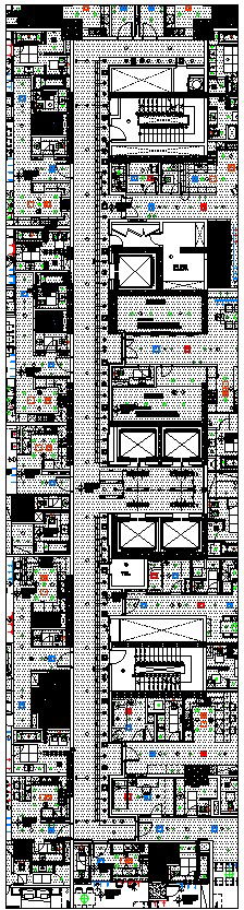 typical floor corridor flooring layout in AutoCAD, dwg file.