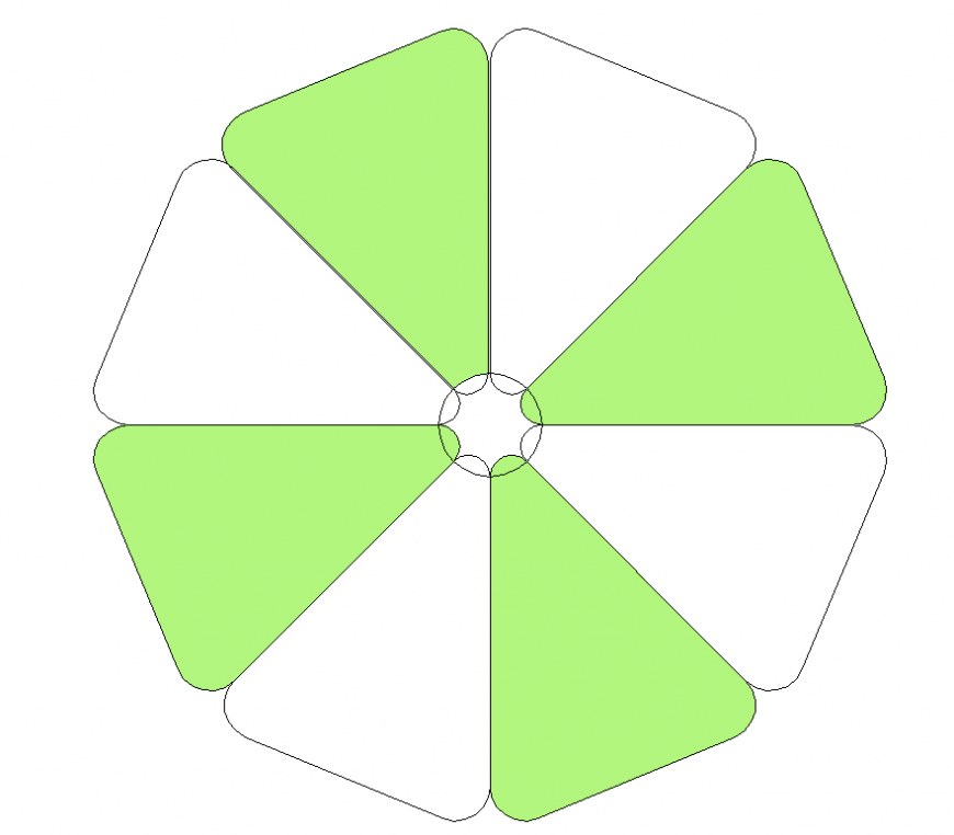 Umbrella design detail elevation 3d model elevation autocad file