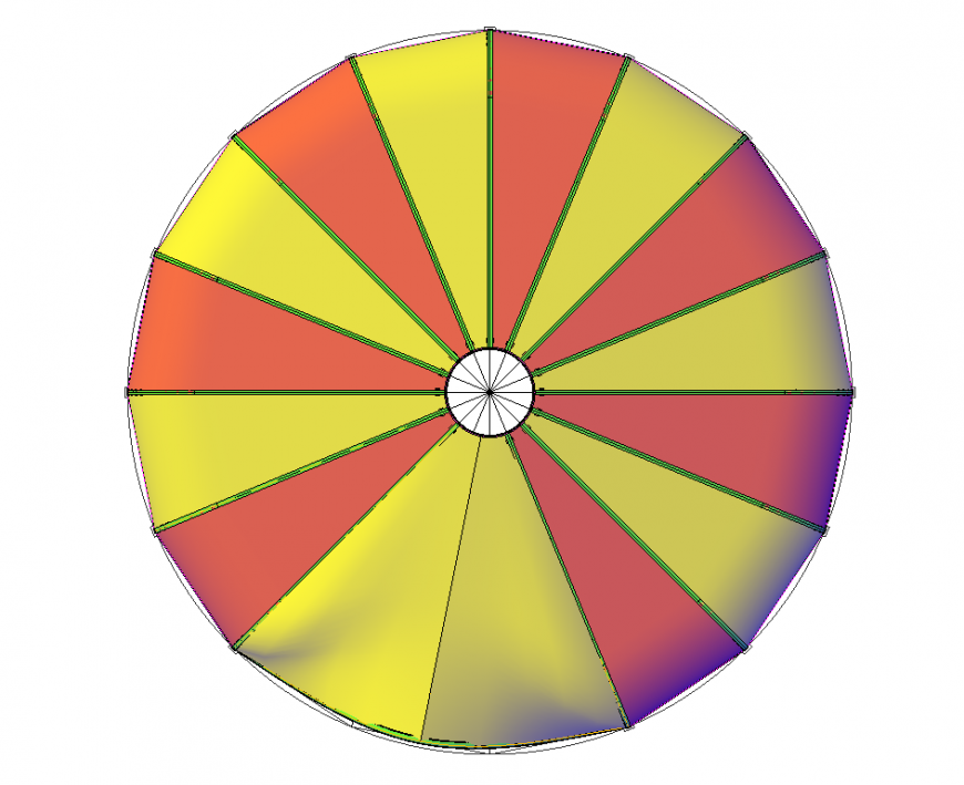 Umbrella detail elevation layout JPEG file