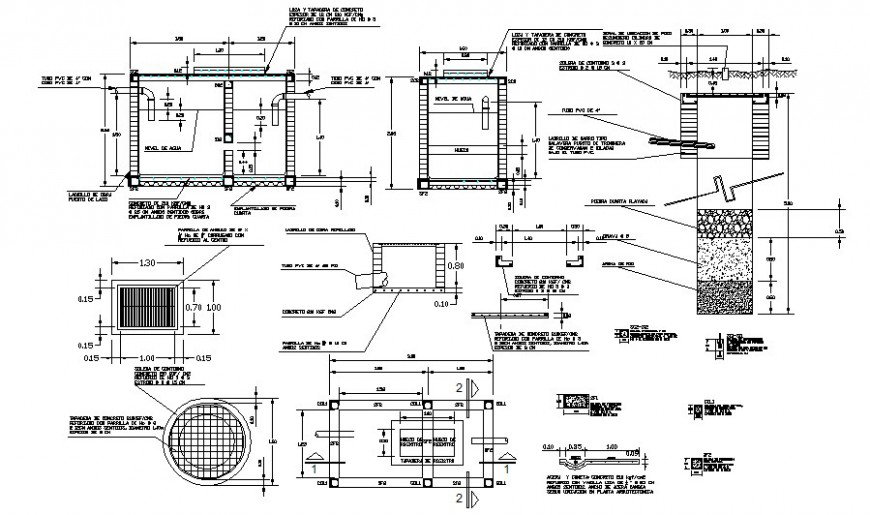 Underground Tank Details Drawing In Autocad Software Underground Tank Details Drawing In Autocad Software