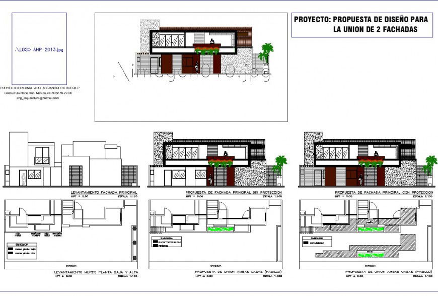 Union of crane plan and elevation autocad file