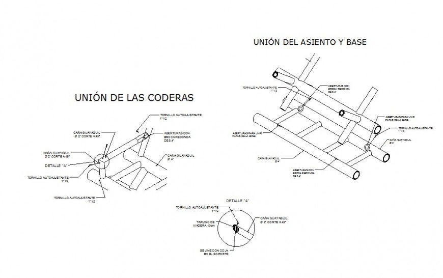 Union of the elbow pads detail dwg file