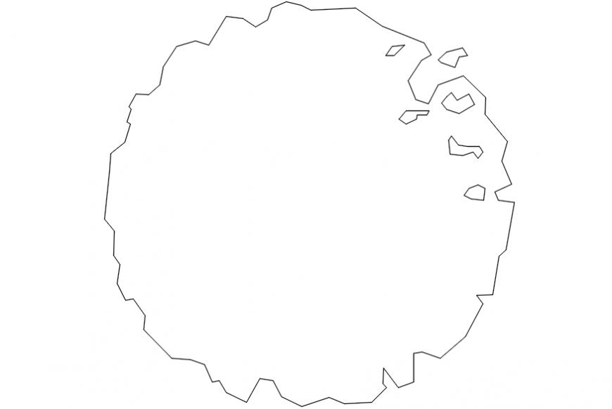 Unique decorative tree plant block cad drawing details dwg file