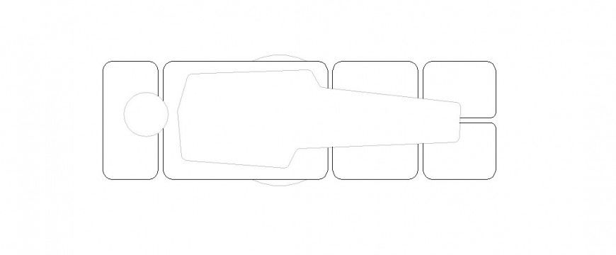 Unique patient bed with men figure elevation block details dwg file