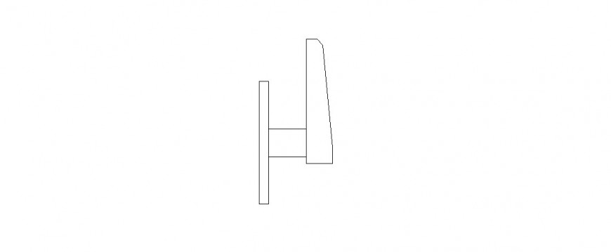Unique small chair elevation block details dwg file