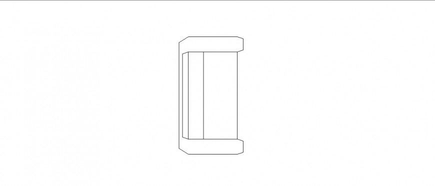 Unique sofa set chair elevation block cad drawing details dwg file
