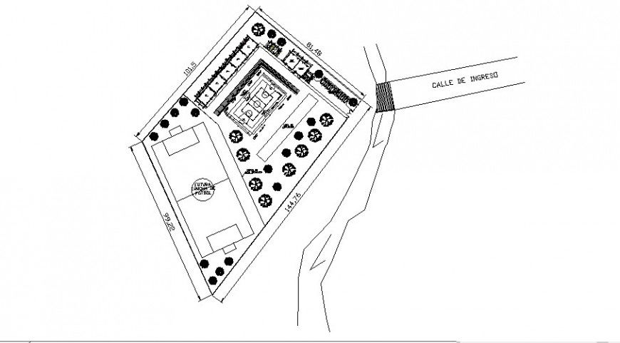 University general plan in auto cad file