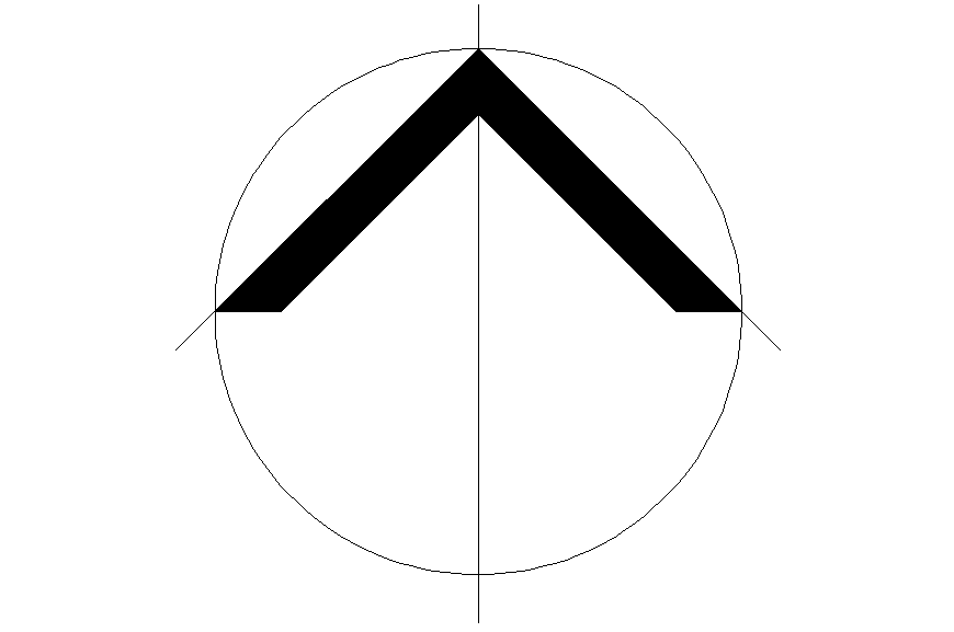 Up side direction block symbol cad drawing details dwg file