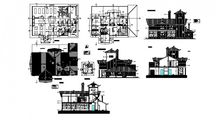 Upper market and telecommunications store mountain vistas cad drawing details dwg file