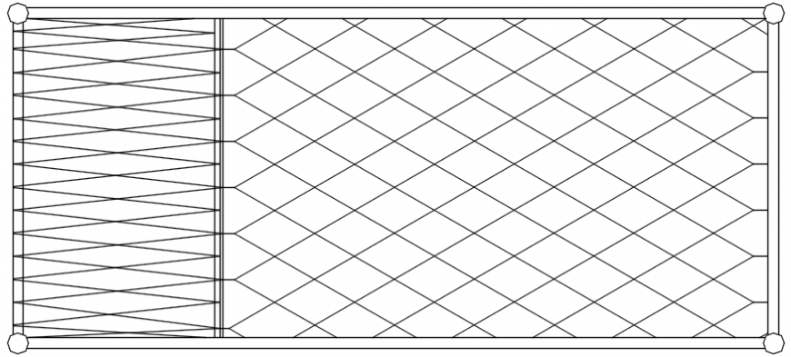 Urban bed top view layout plan cad drawing details dwg file