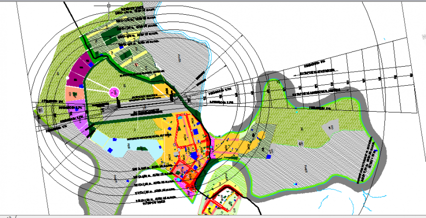 Urban development plan details of Puerto city cad drawing details dwg fil