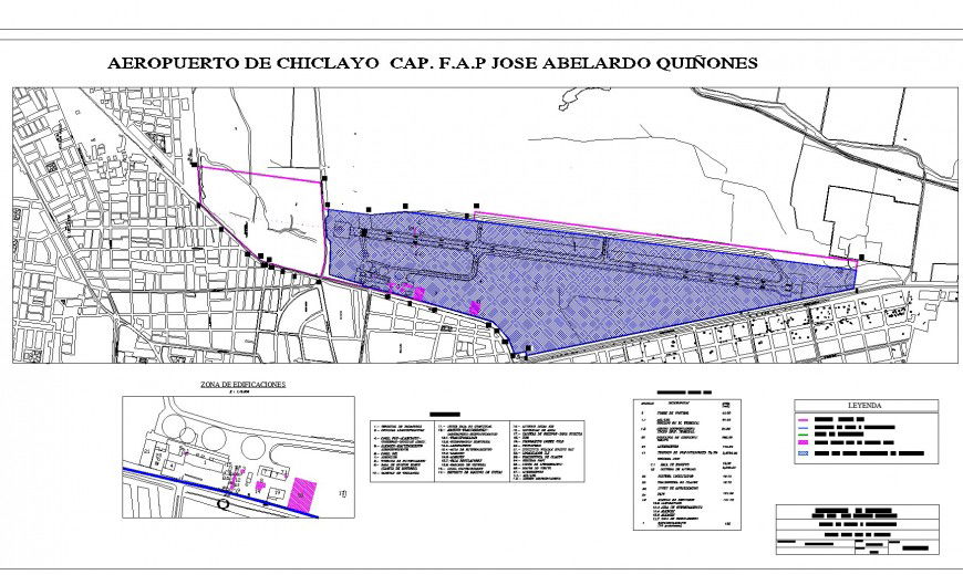 Urban map planning autocad file