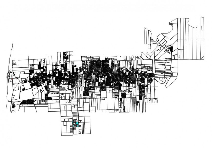Urban Plan of Eldorado City Town Planning CAD DWG File