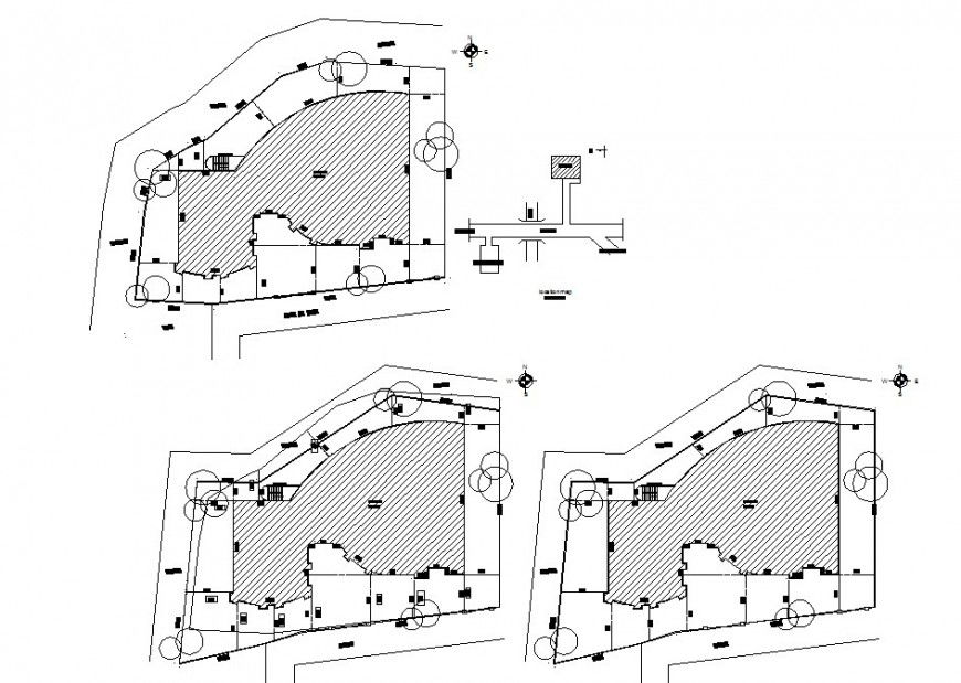 Urban planning city map drawing in dwg AutoCAD file.